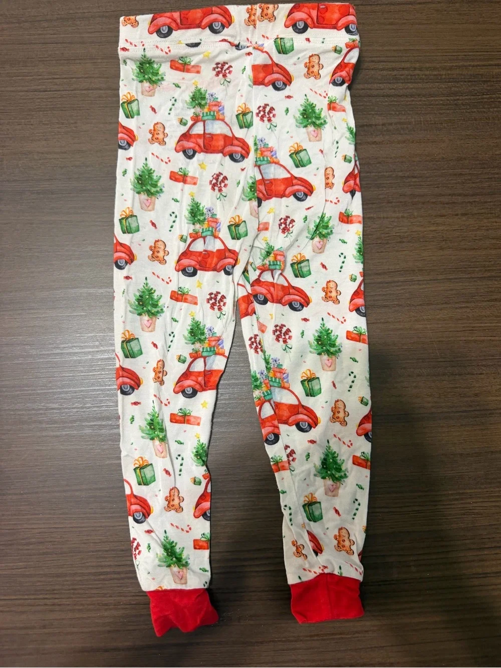 Stitchy Fish Holiday Car Print Bamboo Pajama Set